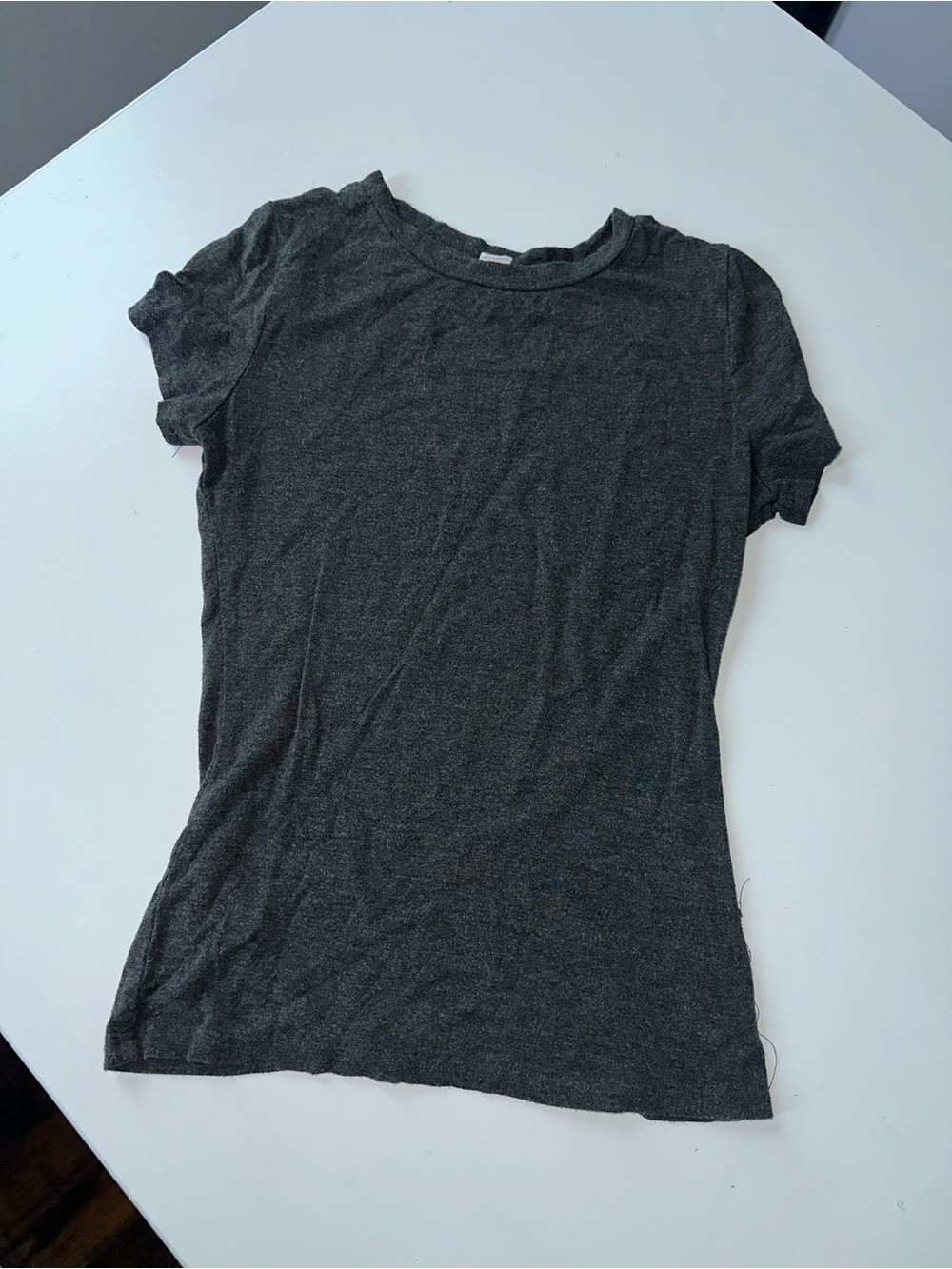 Amazon Women's Short Sleeve Crewneck T-Shirt - Charcoal Gray